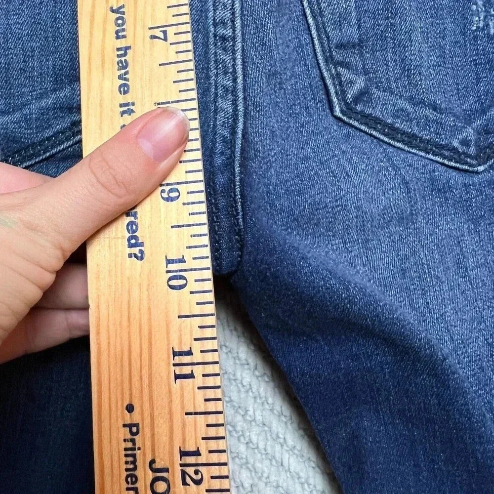 Kancan Womens Blue Distressed Moto Jeans Sz 1/24‎ Rock KC8201SD - Picture 11 of 13